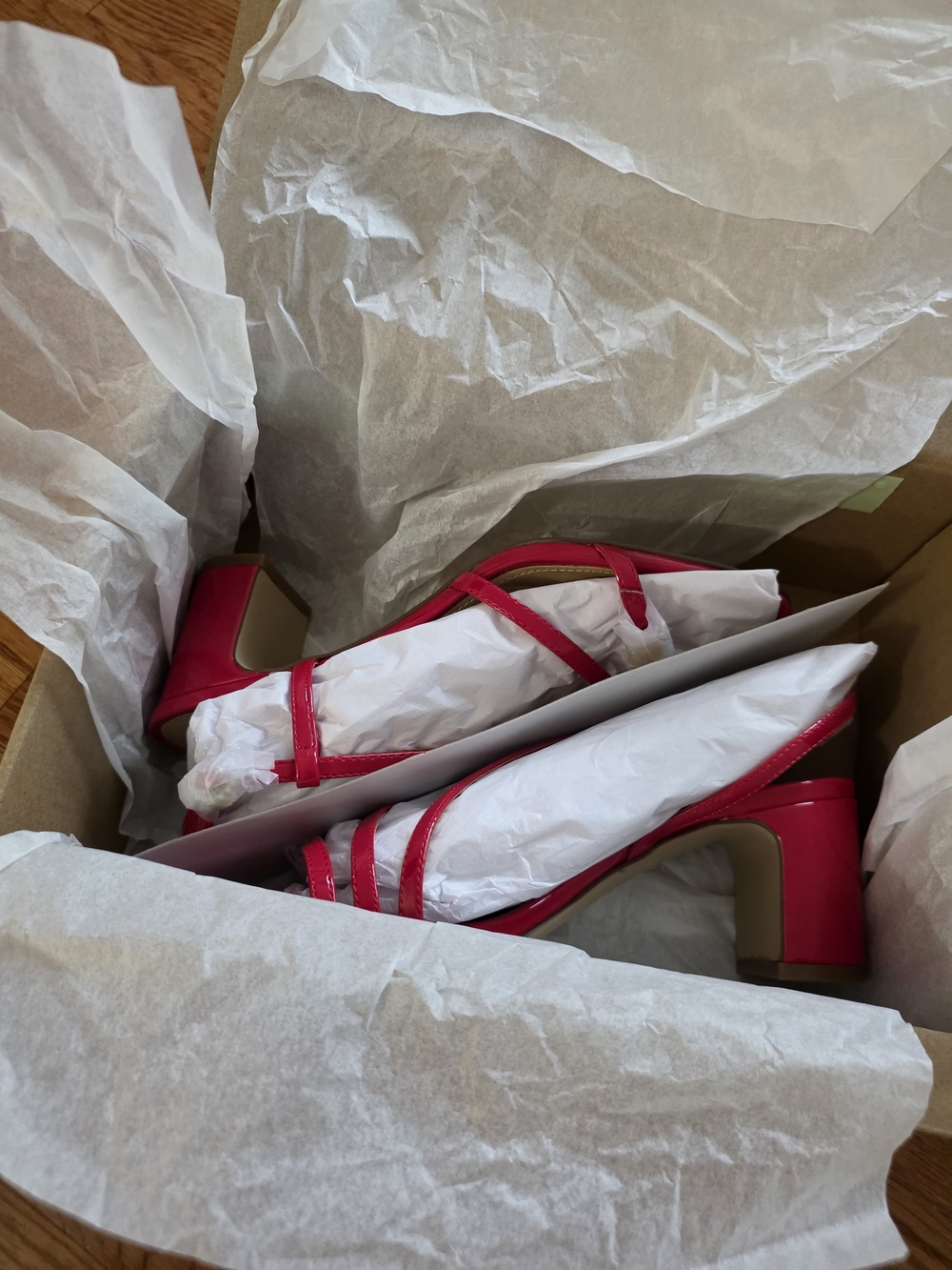 J. Crew Bright Red Patent Strappy Sandals - Picture 12 of 12